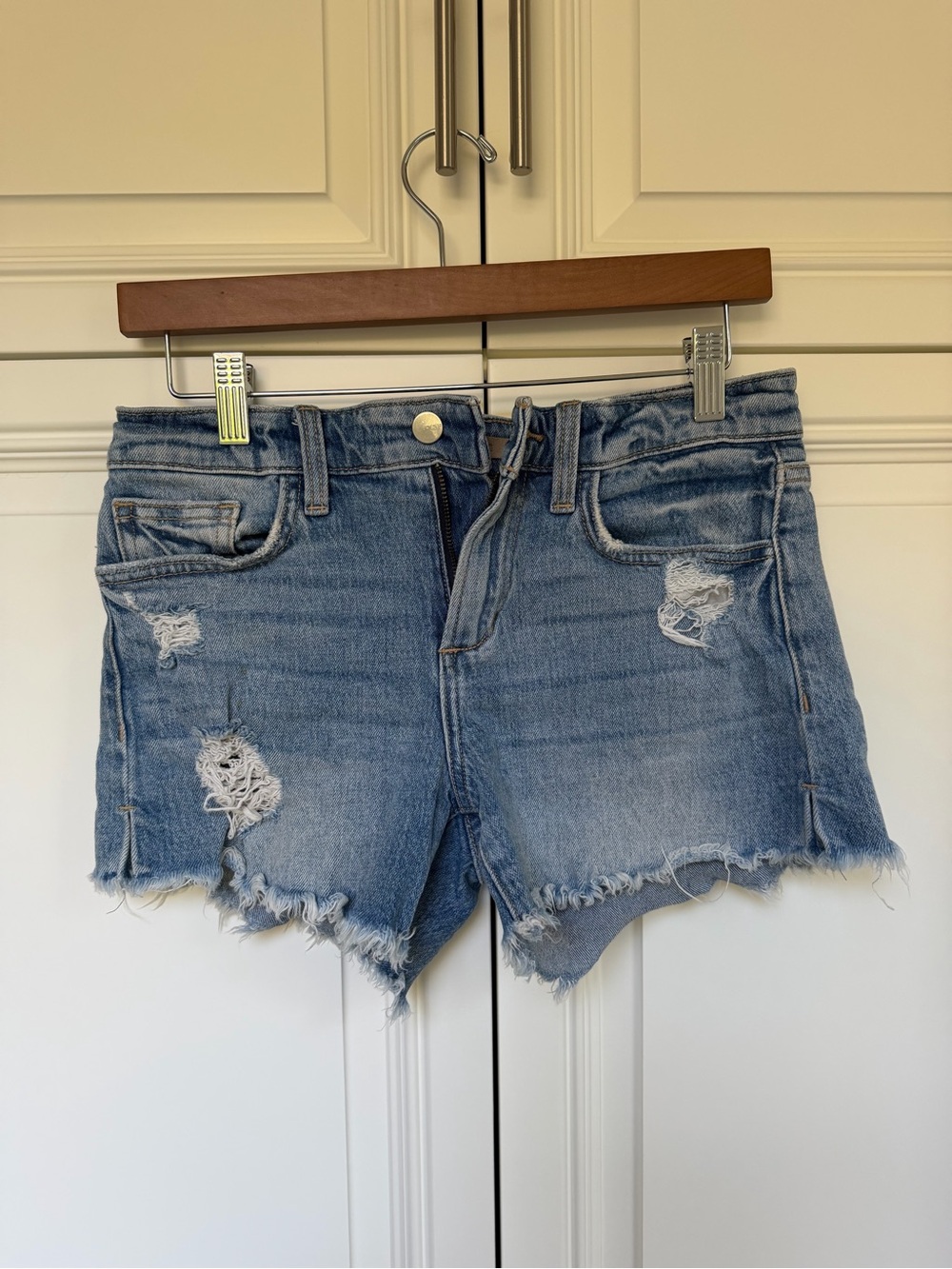 Joe's Jeans Light Blue Distressed Denim Cutoff Shorts